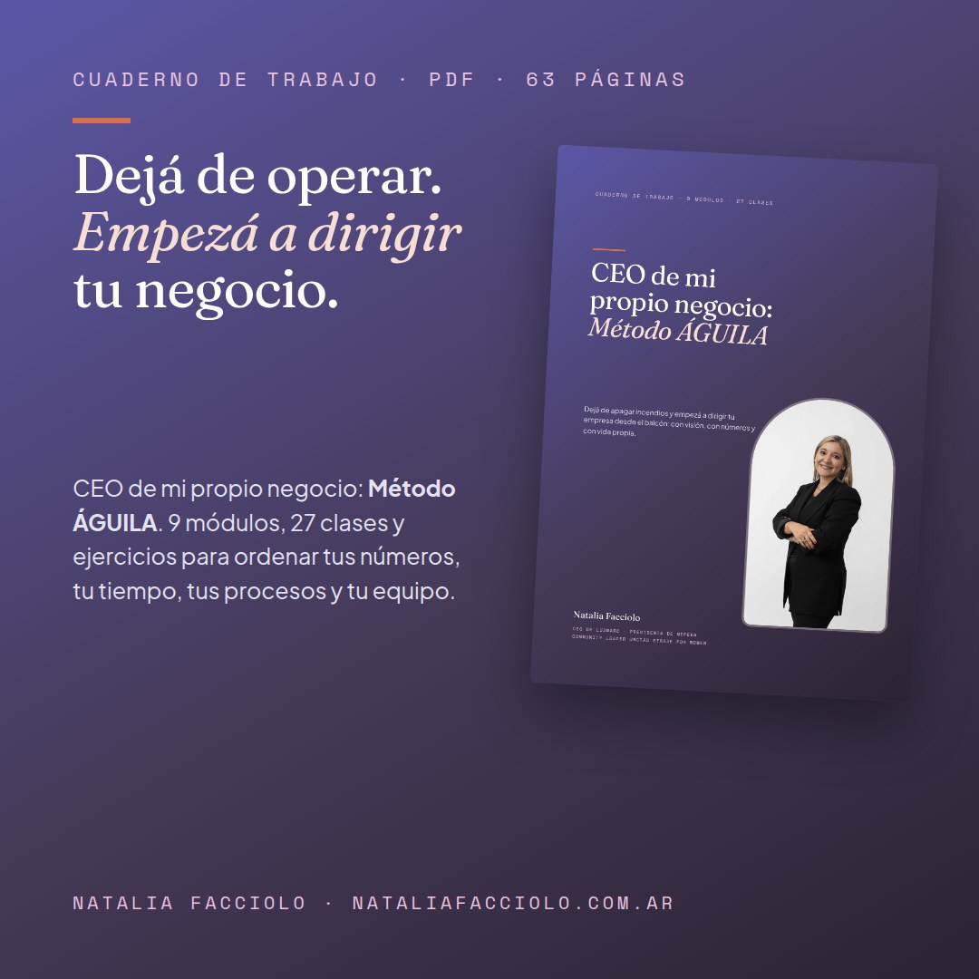 Cuaderno de trabajo Método ÁGUILA: PDF de 63 páginas, 9 módulos y 27 clases